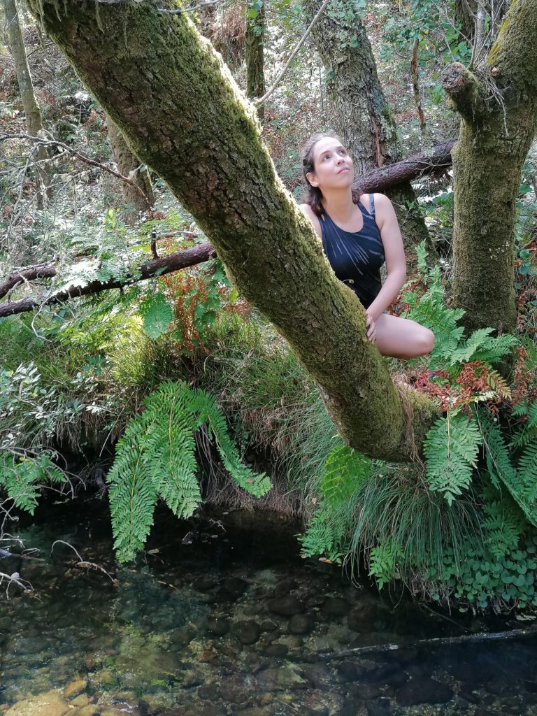 Eu num momento de contemplação e inspiração no meio da natureza.